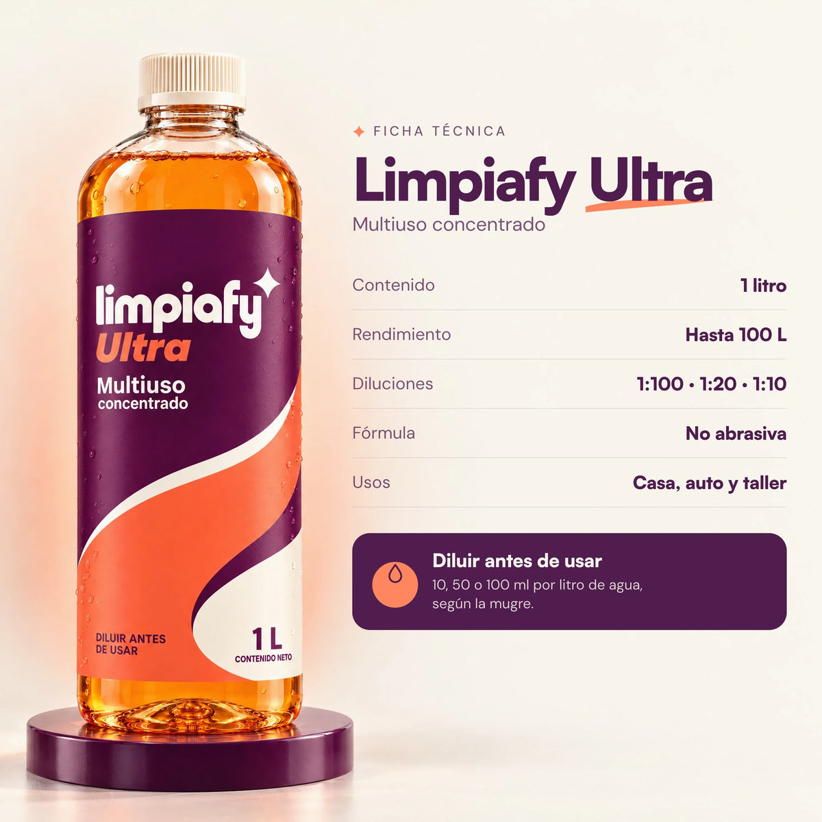 Ficha técnica de Limpiafy Ultra
