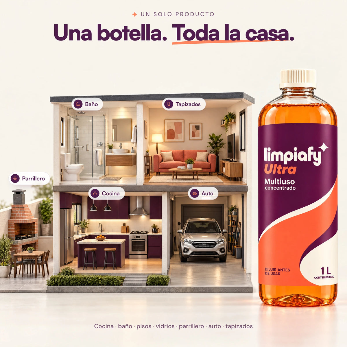 Una botella para toda la casa